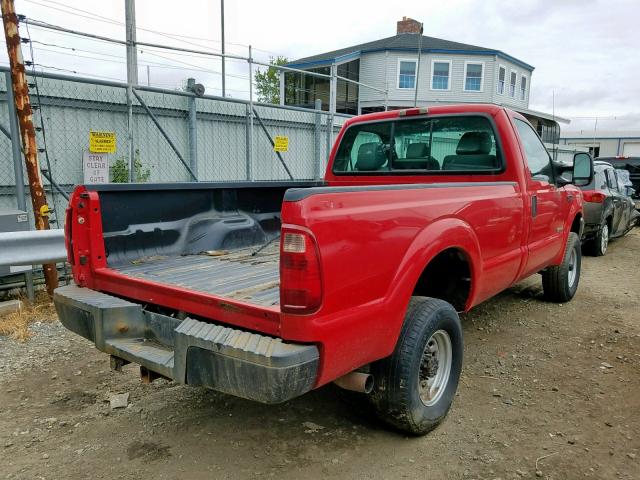 1FTSF31P23EB49747 - 2003 FORD F350 SRW S RED photo 4