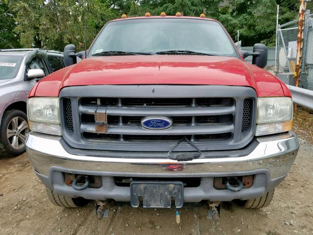 1FTSF31P23EB49747 - 2003 FORD F350 SRW S RED photo 9