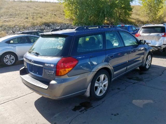 4S4BP67C054343006 - 2005 SUBARU LEGACY OUT BLUE photo 4