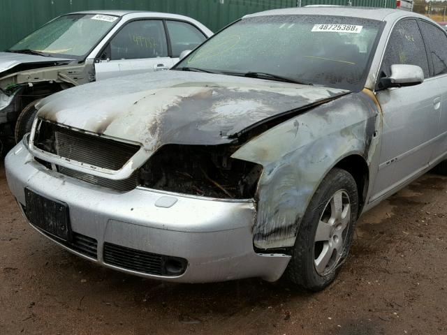 WAUED64B01N142925 - 2001 AUDI A6 2.7T QU SILVER photo 9