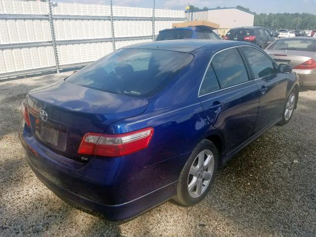 4T1BK46K27U027735 - 2007 TOYOTA CAMRY NEW BLUE photo 4