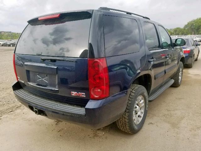 1GKFK13027R336264 - 2007 GMC YUKON BLUE photo 4