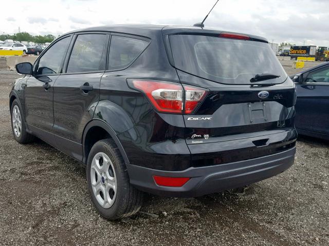 1FMCU0F78HUB37855 - 2017 FORD ESCAPE S BLACK photo 3