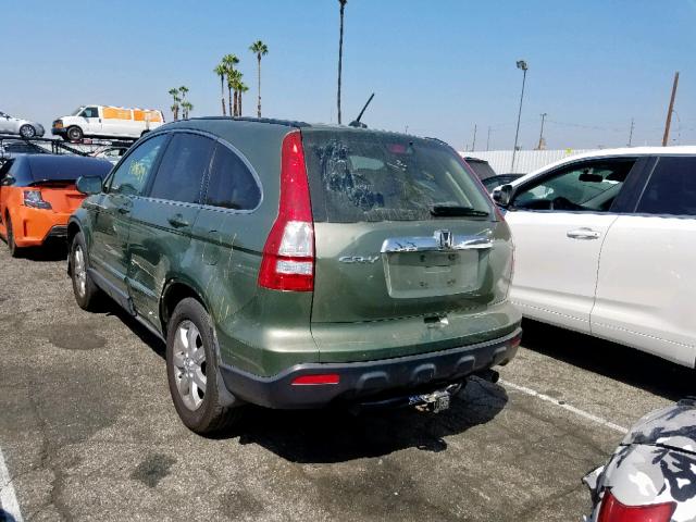 JHLRE48749C014046 - 2009 HONDA CR-V EXL GREEN photo 3