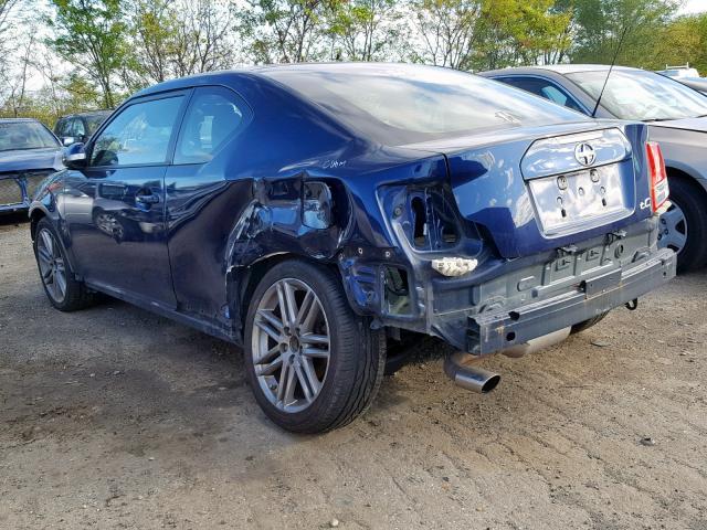 JTKJF5C72D3060982 - 2013 TOYOTA SCION TC ლურჯი ფოტო 3