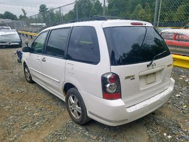 JM3LW28J540502049 - 2004 MAZDA MPV WAGON WHITE photo 3