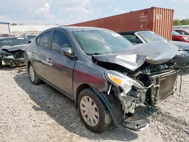 3N1CN7AP2GL854300 - 2016 NISSAN VERSA S GRAY photo 1