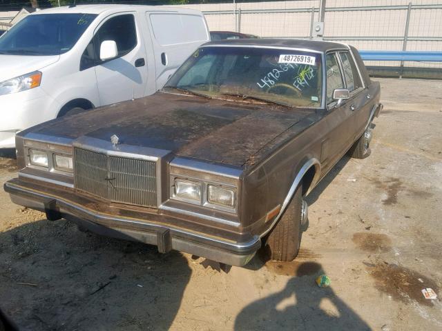 1C3BF66P0HW138519 - 1987 CHRYSLER FIFTH AVEN BROWN photo 2