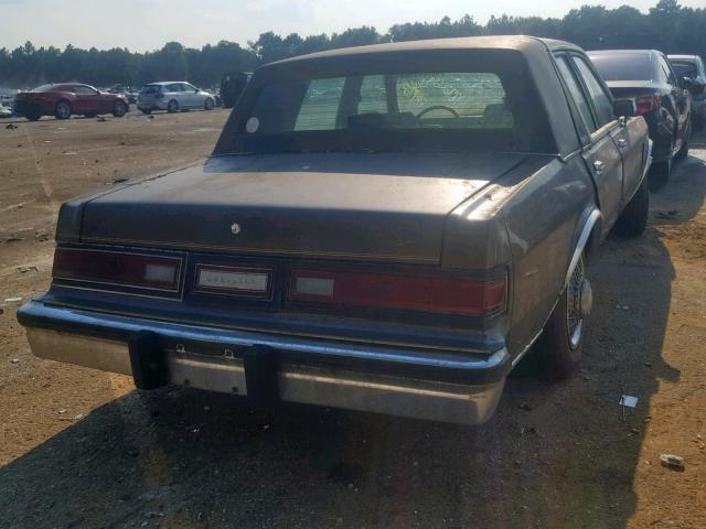 1C3BF66P0HW138519 - 1987 CHRYSLER FIFTH AVEN BROWN photo 4