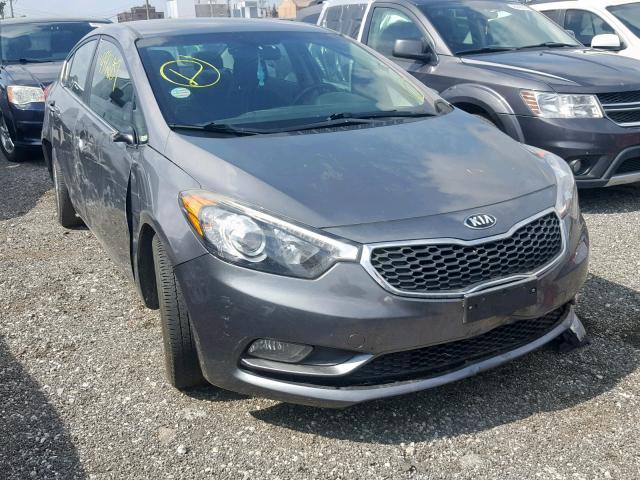 KNAFX4A83F5353181 - 2015 KIA FORTE EX GRAY photo 1