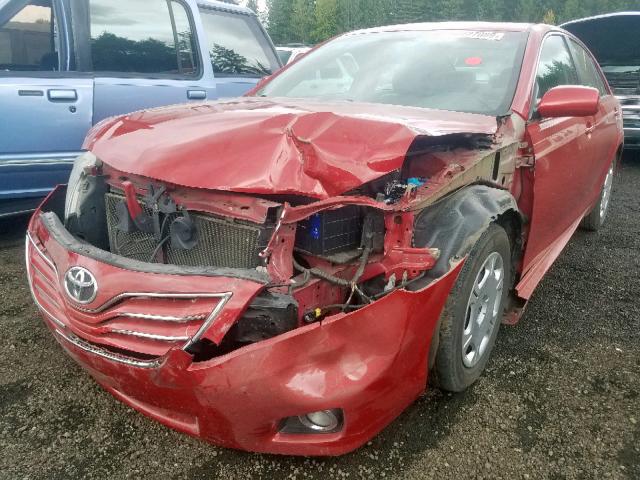 4T4BF3EK6BR125584 - 2011 TOYOTA CAMRY BASE RED photo 2