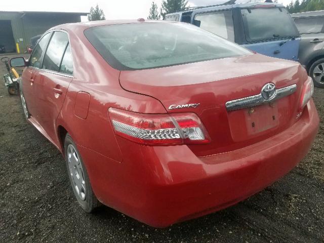 4T4BF3EK6BR125584 - 2011 TOYOTA CAMRY BASE RED photo 3