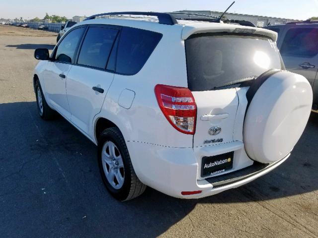 2T3BF4DV8CW213489 - 2012 TOYOTA RAV4 WHITE photo 3