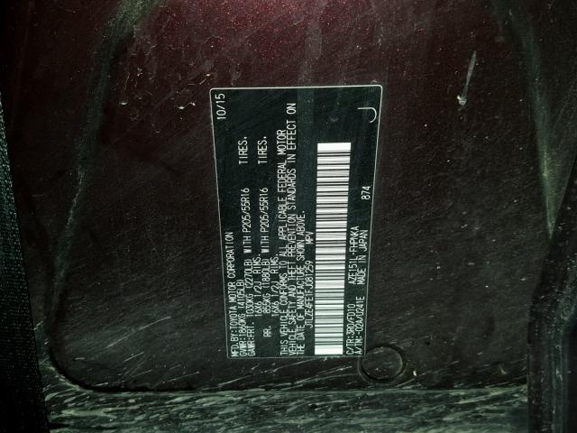 JTLZE4FE1FJ081259 - 2015 TOYOTA SCION XB Bənövşəyi foto 10