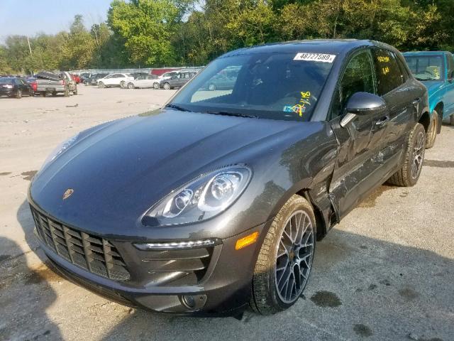 WP1AA2A5XJLB15050 - 2018 PORSCHE MACAN GRAY photo 2