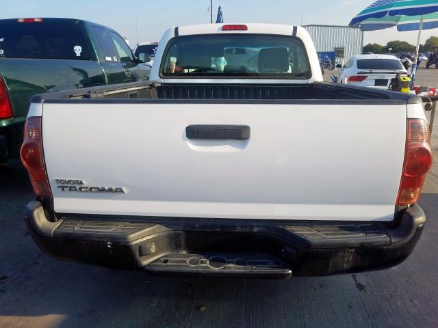 5TFNX4CN9CX017262 - 2012 TOYOTA TACOMA WHITE photo 9