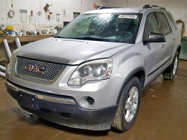 1GKLRKED7AJ121165 - 2010 GMC ACADIA SL SILVER photo 2