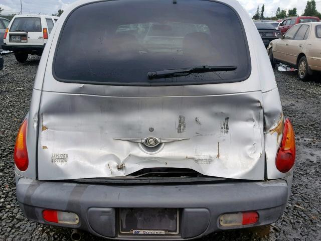 3C8FY68B52T283222 - 2002 CHRYSLER PT CRUISER SILVER photo 9