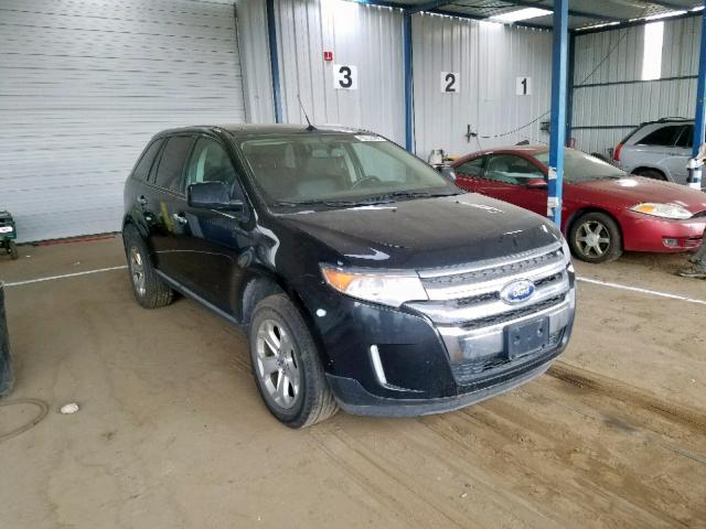 2FMDK4JC4BBA10166 - 2011 FORD EDGE SEL BLACK photo 1