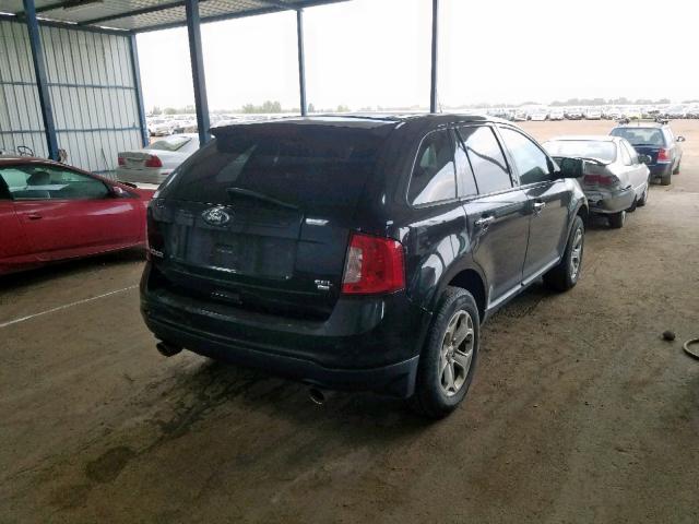 2FMDK4JC4BBA10166 - 2011 FORD EDGE SEL BLACK photo 4