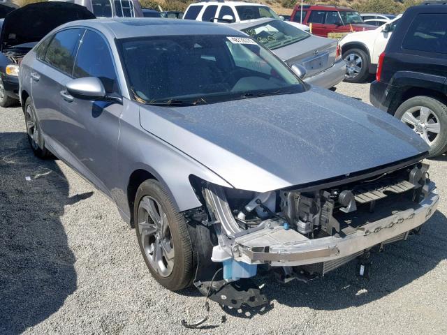 1HGCV1F55JA067780 - 2018 HONDA ACCORD EXL SILVER photo 1