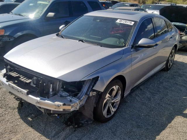 1HGCV1F55JA067780 - 2018 HONDA ACCORD EXL SILVER photo 2