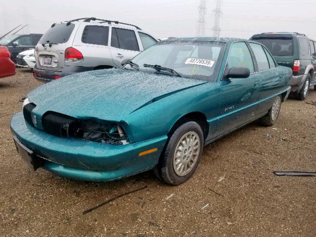 1G3NL52MXTM328615 - 1996 OLDSMOBILE ACHIEVA SL GREEN photo 2