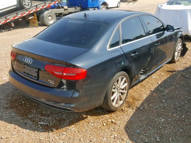 WAUFFAFL1FN003658 - 2015 AUDI A4 PREMIUM BLACK photo 4