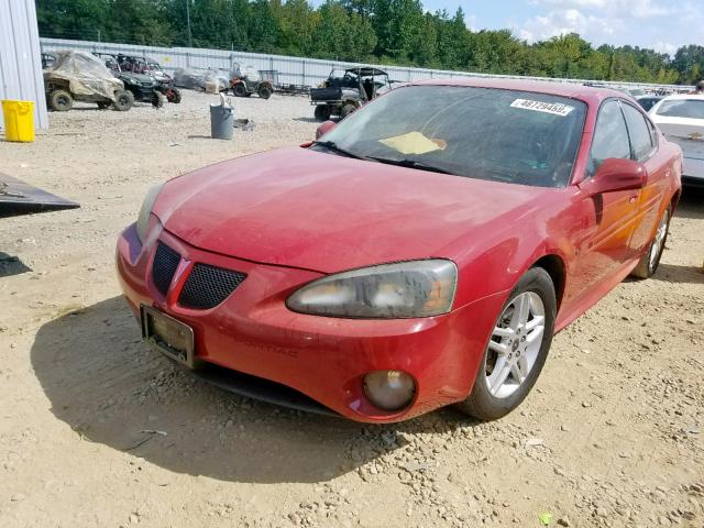 2G2WP552061285474 - 2006 PONTIAC GRAND PRIX RED photo 2