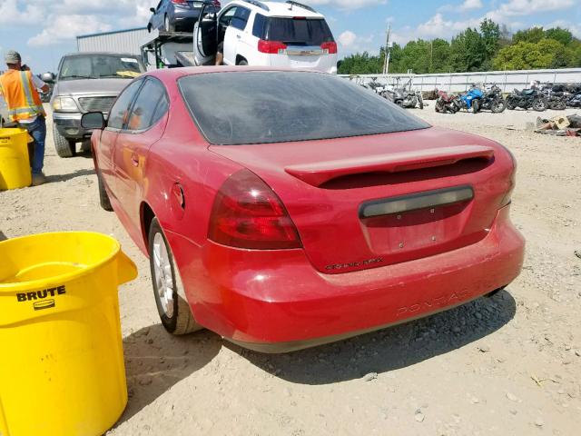 2G2WP552061285474 - 2006 PONTIAC GRAND PRIX RED photo 3