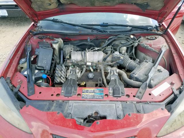 2G2WP552061285474 - 2006 PONTIAC GRAND PRIX RED photo 7