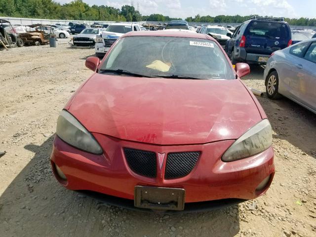 2G2WP552061285474 - 2006 PONTIAC GRAND PRIX RED photo 9