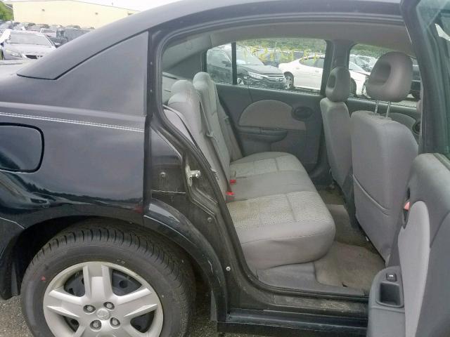 1G8AJ55F37Z202861 - 2007 SATURN ION LEVEL BLACK photo 6
