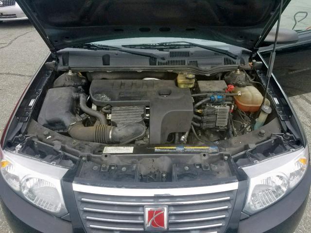 1G8AJ55F37Z202861 - 2007 SATURN ION LEVEL BLACK photo 7