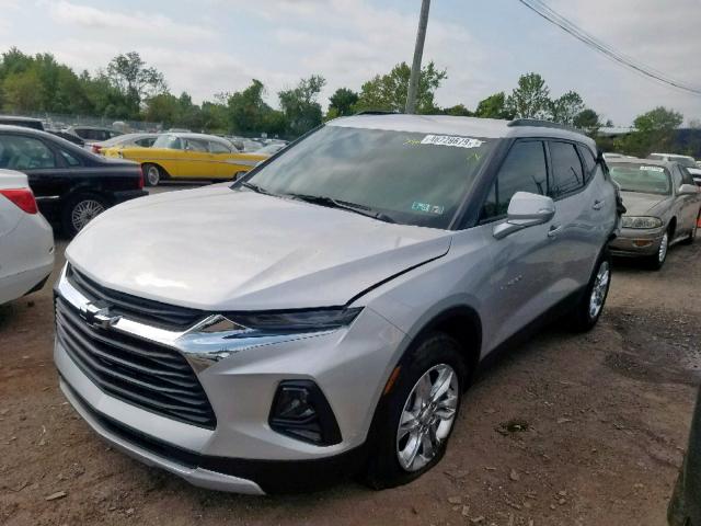 3GNKBGRS5KS656472 - 2019 CHEVROLET BLAZER LT SILVER photo 2