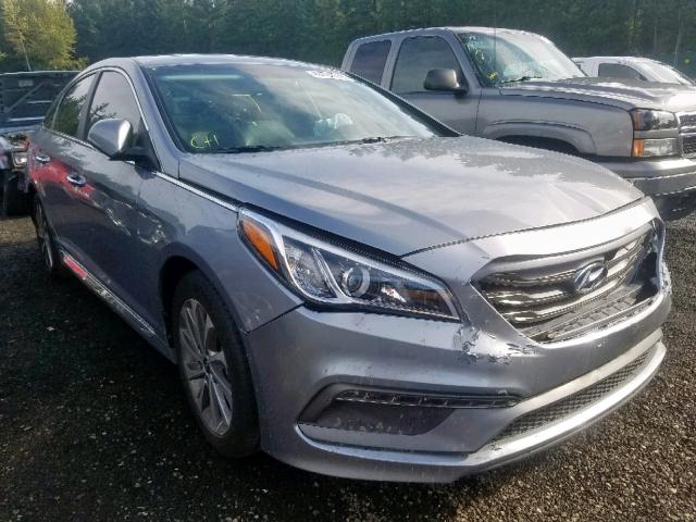 5NPE34AF2HH537927 - 2017 HYUNDAI SONATA SPO GRAY photo 1