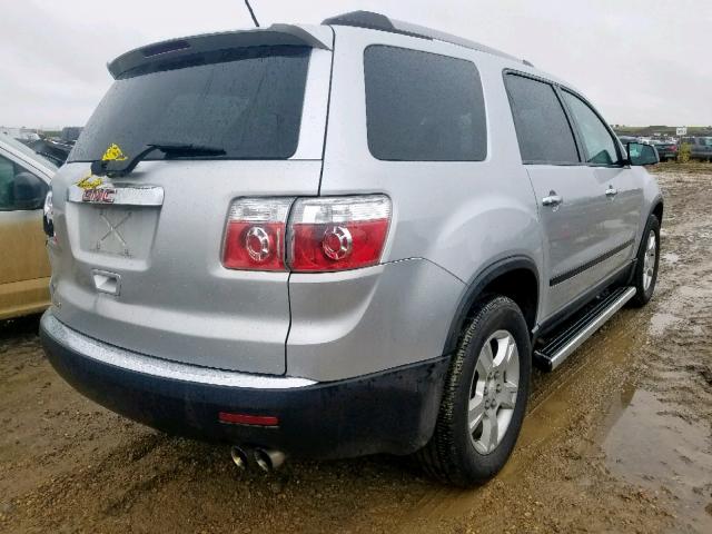 1GKLRKED8AJ155969 - 2010 GMC ACADIA SL SILVER photo 4