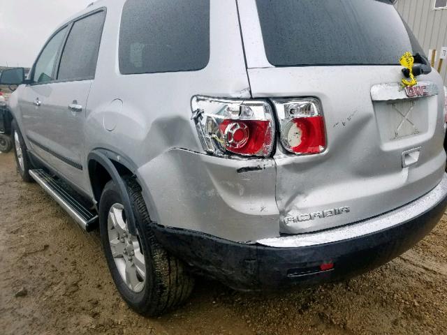 1GKLRKED8AJ155969 - 2010 GMC ACADIA SL SILVER photo 9