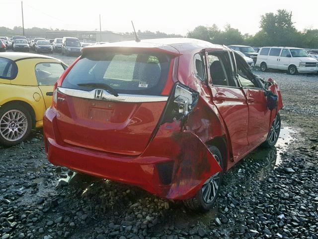 3HGGK5H74HM711430 - 2017 HONDA FIT EX RED photo 4