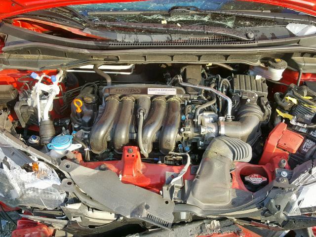 3HGGK5H74HM711430 - 2017 HONDA FIT EX RED photo 7