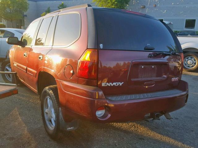 1GKDT13S442329259 - 2004 GMC ENVOY BURGUNDY photo 3