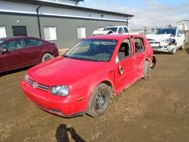 9BWEK21J434013694 - 2003 VOLKSWAGEN GOLF CL RED photo 2