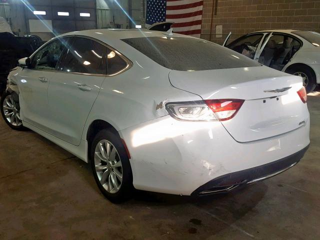 1C3CCCCG0FN608907 - 2015 CHRYSLER 200 C WHITE photo 3