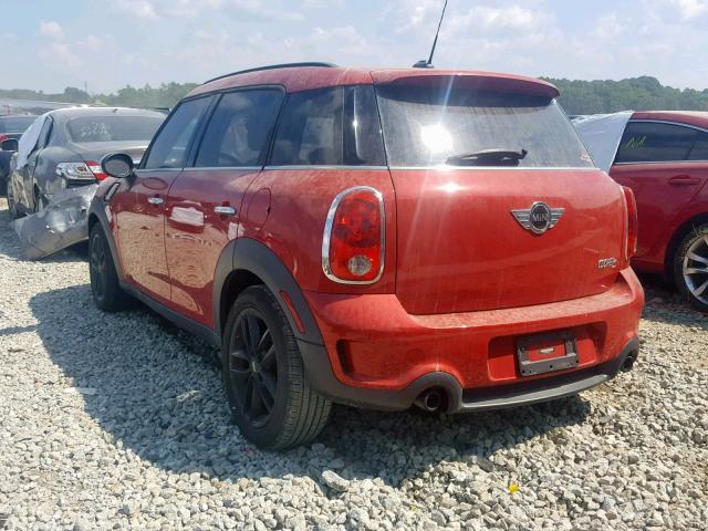 WMWZC3C58DWP22470 - 2013 MINI COOPER S C RED photo 3