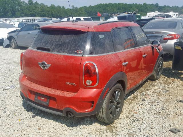 WMWZC3C58DWP22470 - 2013 MINI COOPER S C RED photo 4