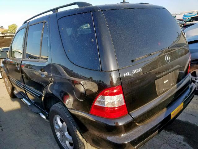 4JGAB57E13A425248 - 2003 MERCEDES-BENZ ML 350 BLACK photo 3