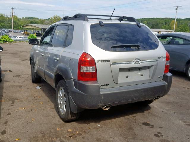 KM8JN72D48U878450 - 2008 HYUNDAI TUCSON SE GRAY photo 3