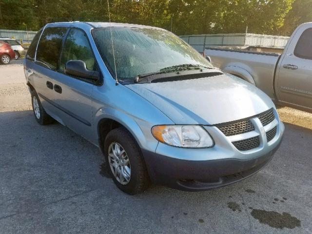 1D4GP25R74B559510 - 2004 DODGE CARAVAN SE BLUE photo 1