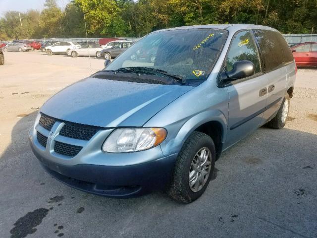 1D4GP25R74B559510 - 2004 DODGE CARAVAN SE BLUE photo 2