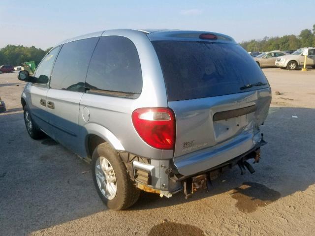 1D4GP25R74B559510 - 2004 DODGE CARAVAN SE BLUE photo 3